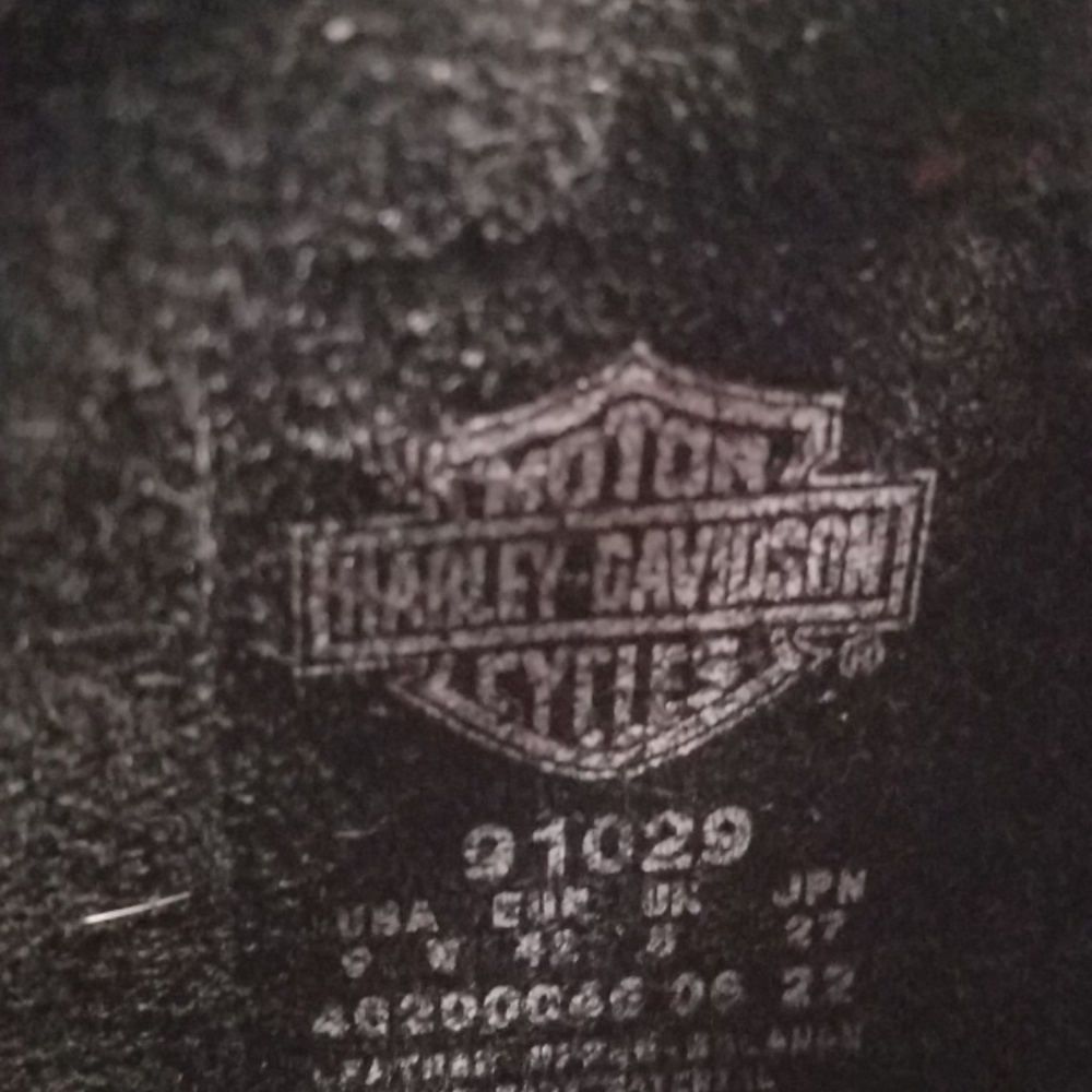 Harley Davidson Pull on Steel Toe Motorcycle Boots Men's Size 8 W - 91029 - Picture 3 of 3